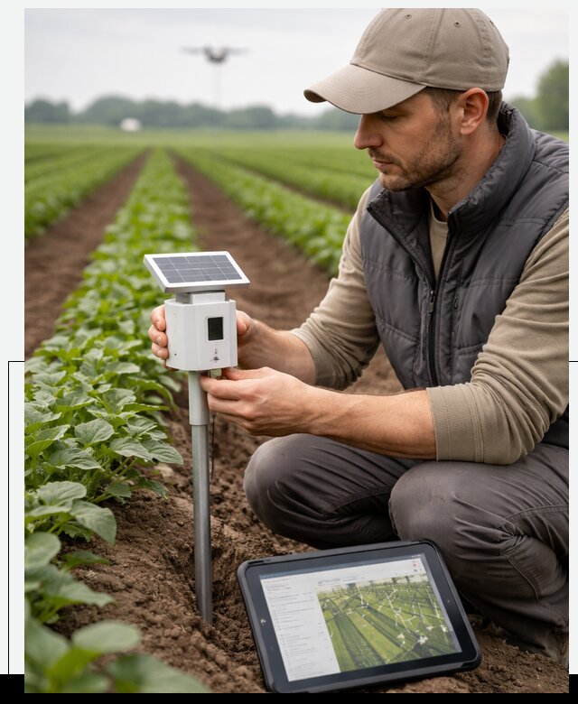 IoT мониторинг сельскохозяйственных полей и контроля в Ачинске